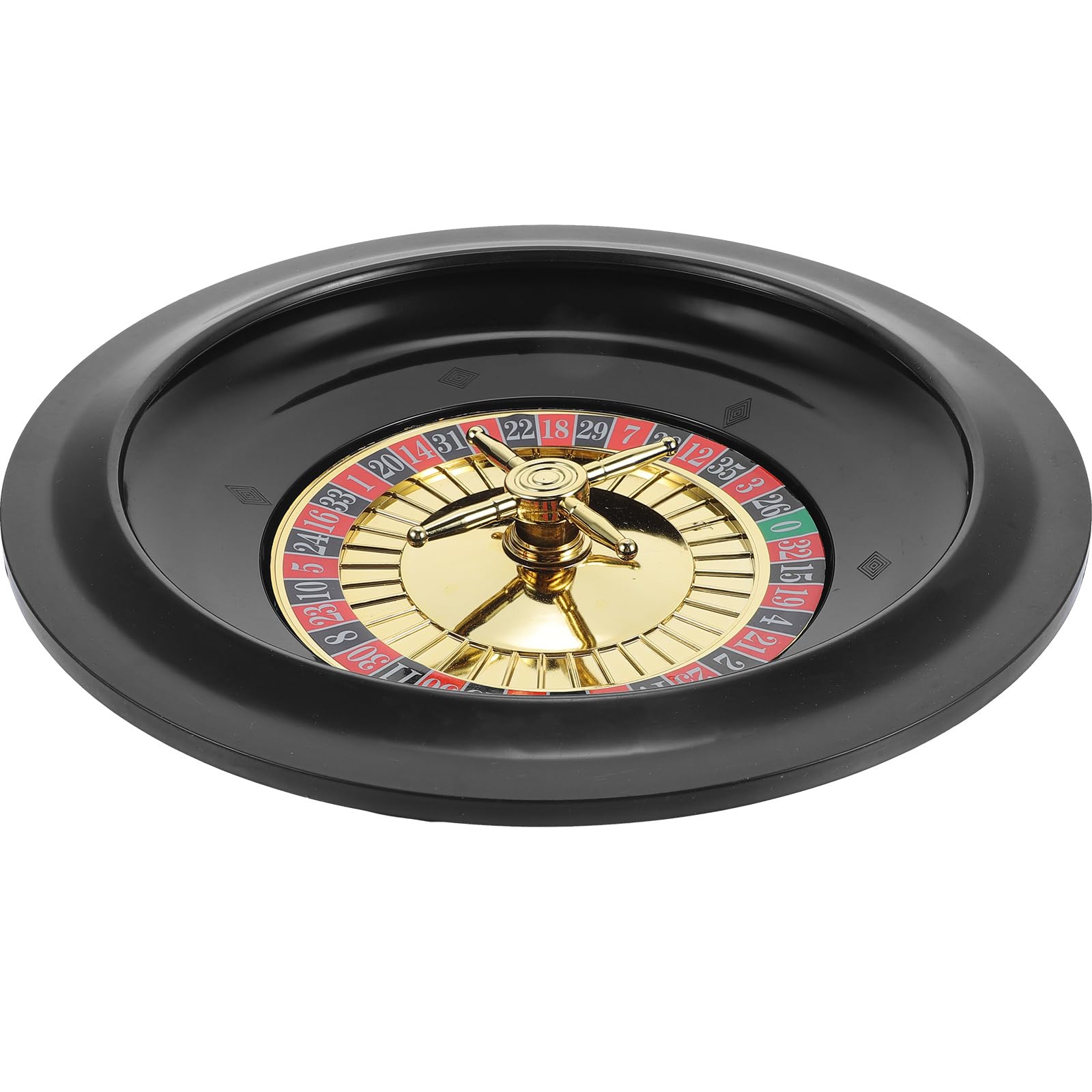 Ruota della roulette da Poker da 10 pollici - Roulette Russa in Plastica Rotante per Giochi di Festa Europea, Vassoio da Gioco, Accessorio