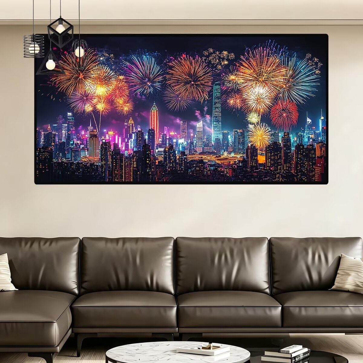 Diamond Painting Groß XXL 200x100cm, 5D Diamond Painting Stadt Bilder -0399