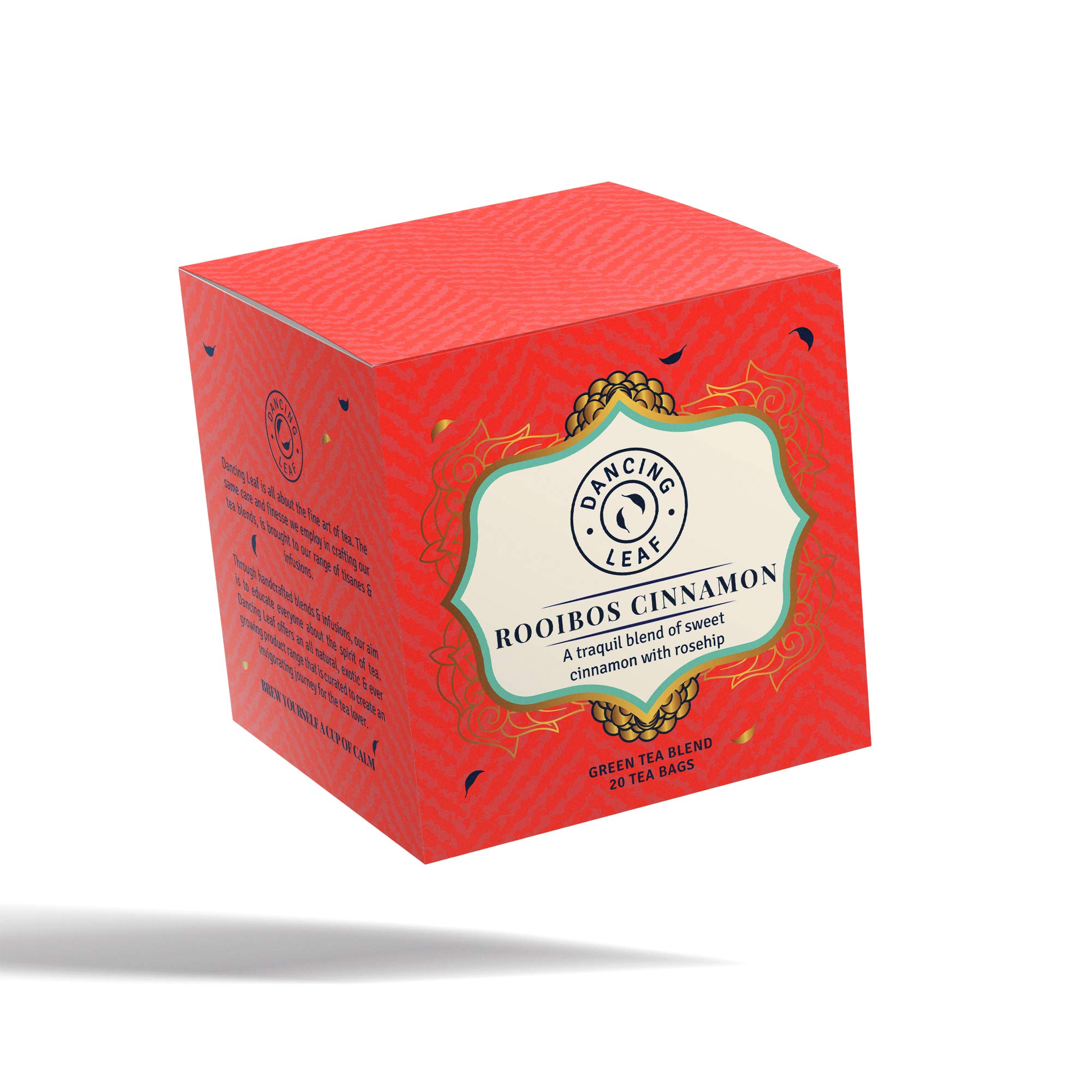 Dancing Leaf Rooibos Cinnamon | Rooibos, Cinnamon & Rosehip | Rooibos Blend | Tea Bag (20 Tea Bags) (B0842XSTCY) Amazon Price History, Amazon Price Tracker