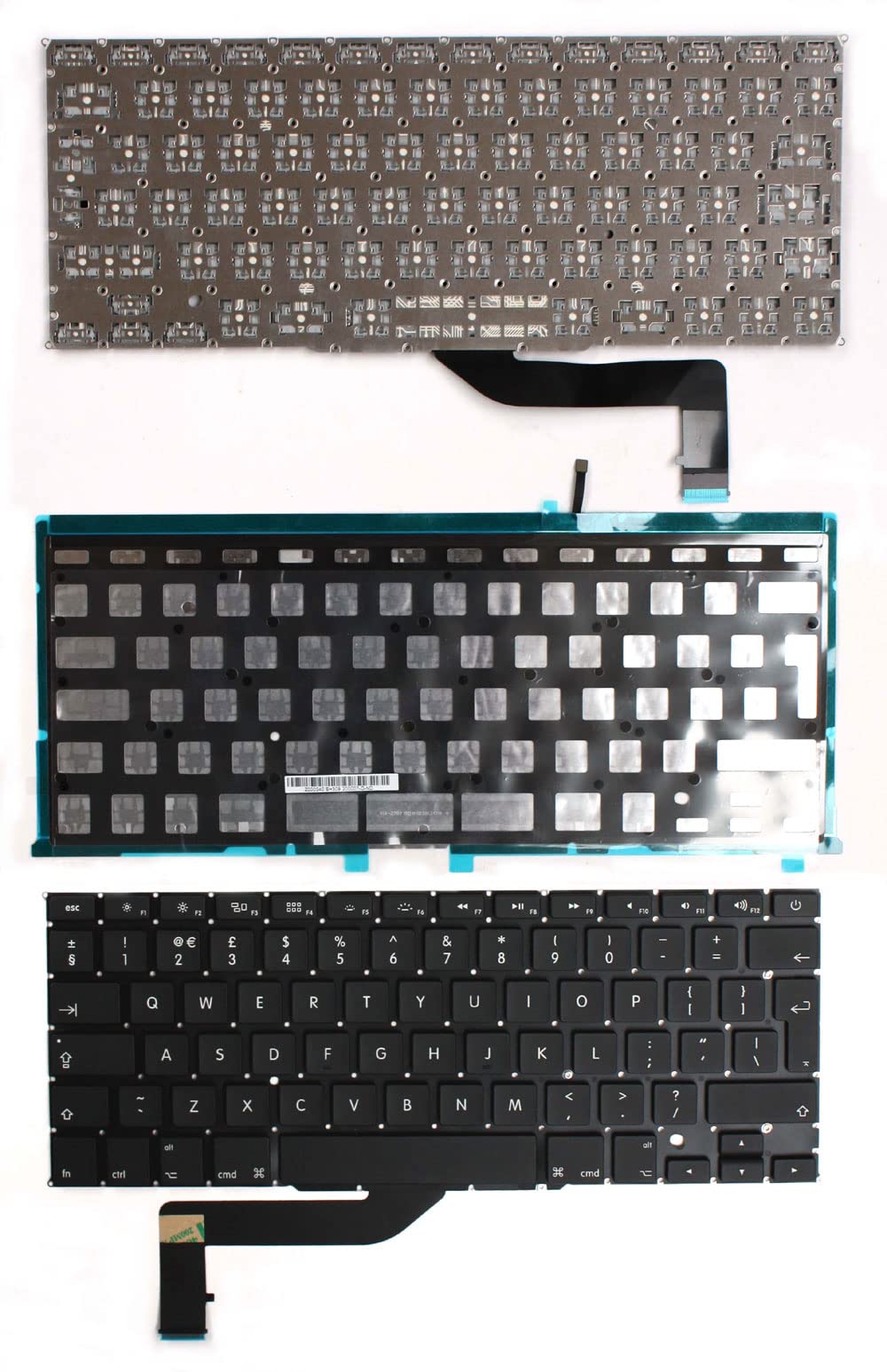 Clavier MacBook Pro A1398 rétro-éclairé noir de rechange version UK - 2