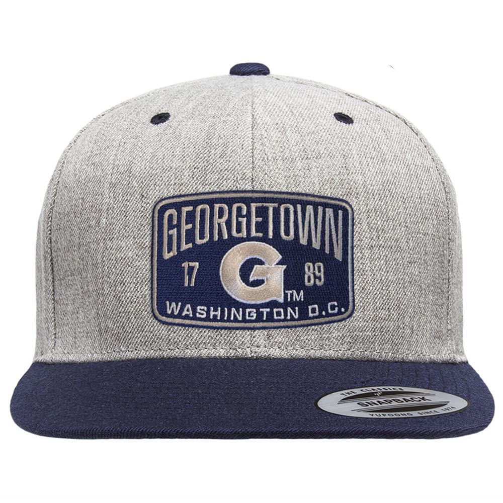 Georgetown University Officially Licensed Hoyas Big Jack Flexfit Baseball Cap (Blue), Small/Medium