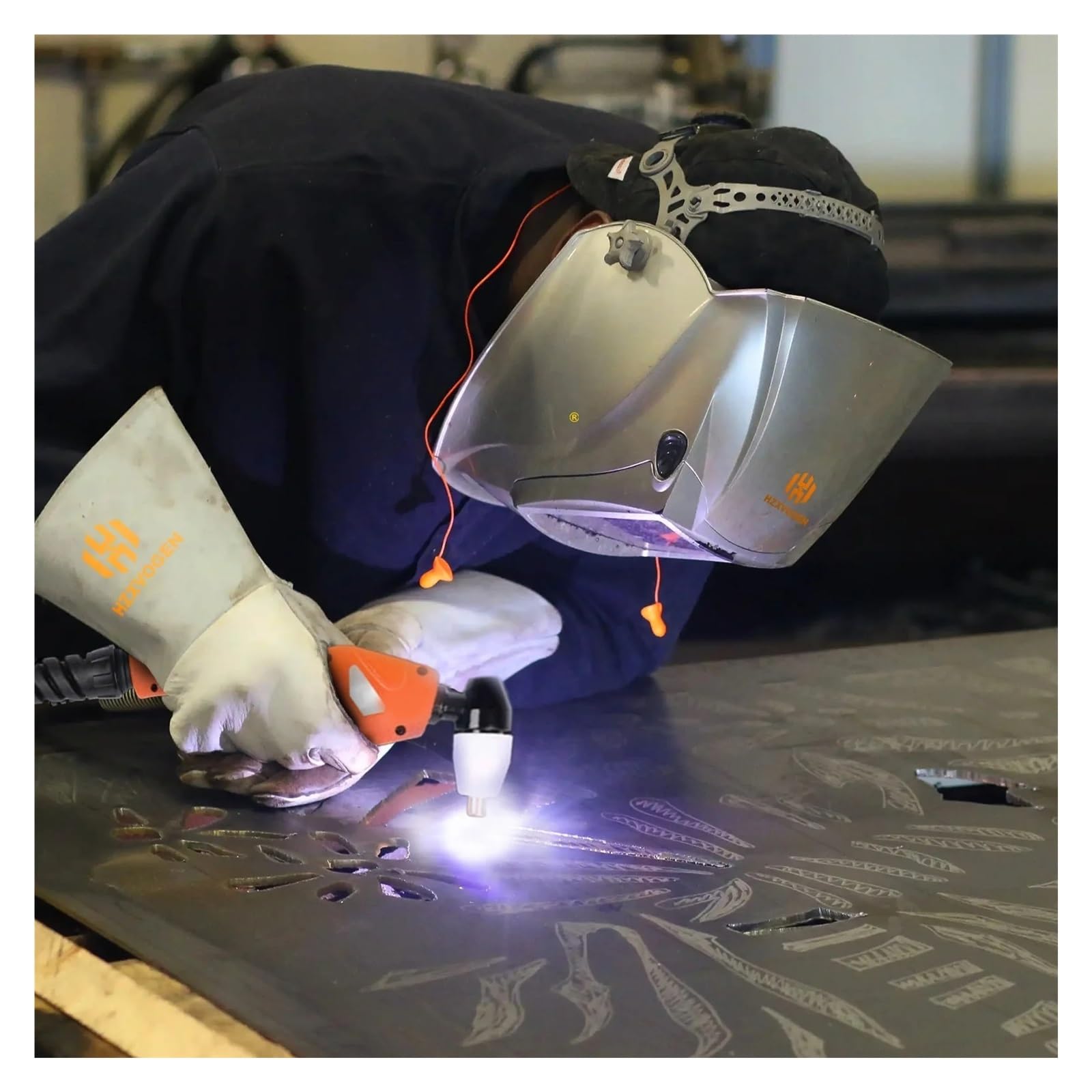 Przecinarka plazmowa, Wbudowany kompresor z pompą powietrza, spawarka plazmowa, inwertorowa, wydajność 70%, do stopów, miedzi, aluminium(Cutter and PT31-60PS)
