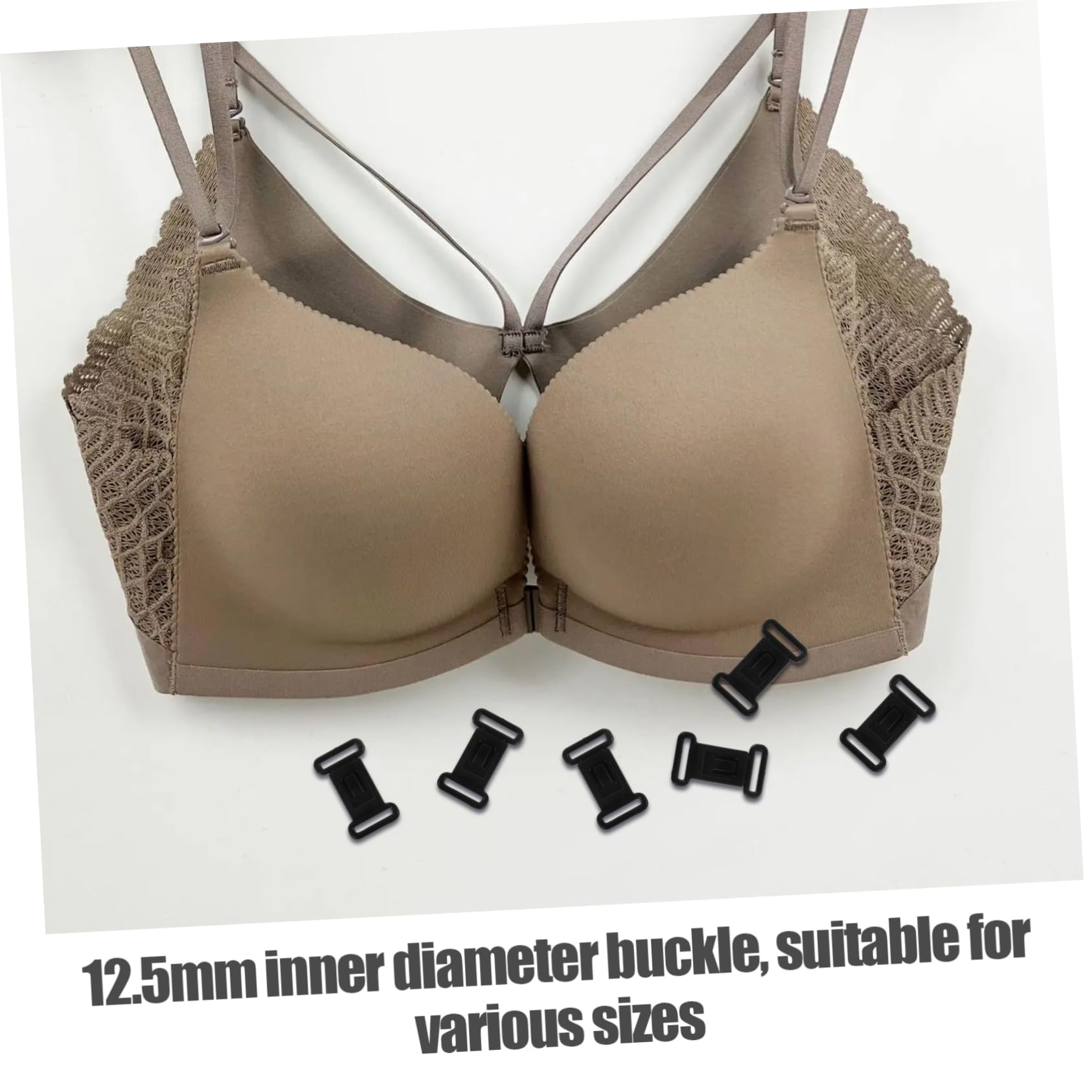 Tofficu 500sätze Verstellbare BH-Haken Praktische BH-verschlüsse Für Täglichen Gebrauch Innendurchmesser Accessoire Für Frauen Zur Anpassung Von Unterwäsche-trägern