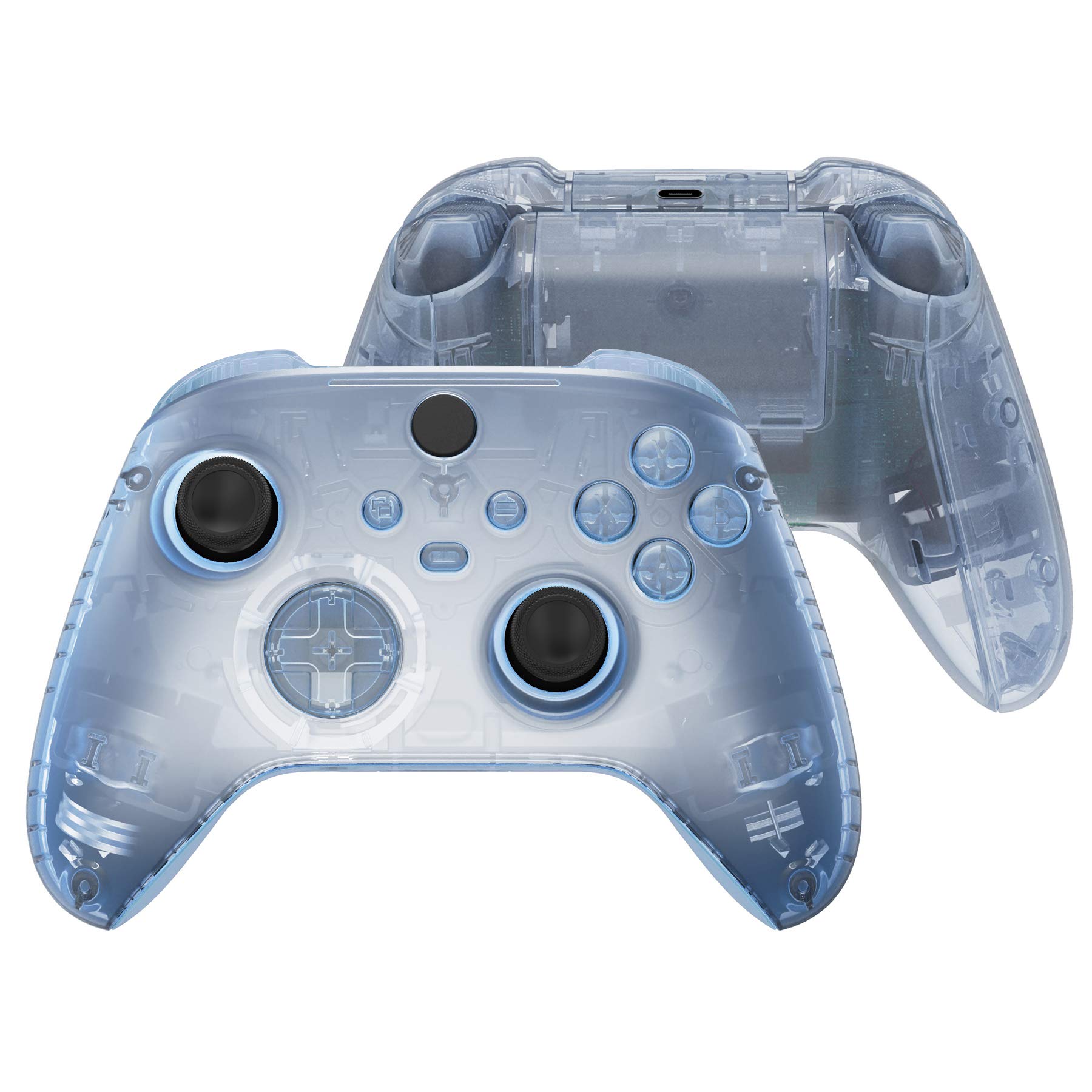 Buy eXtremeRate Glacier Blue Controller Full Set Housing Shell Case w
