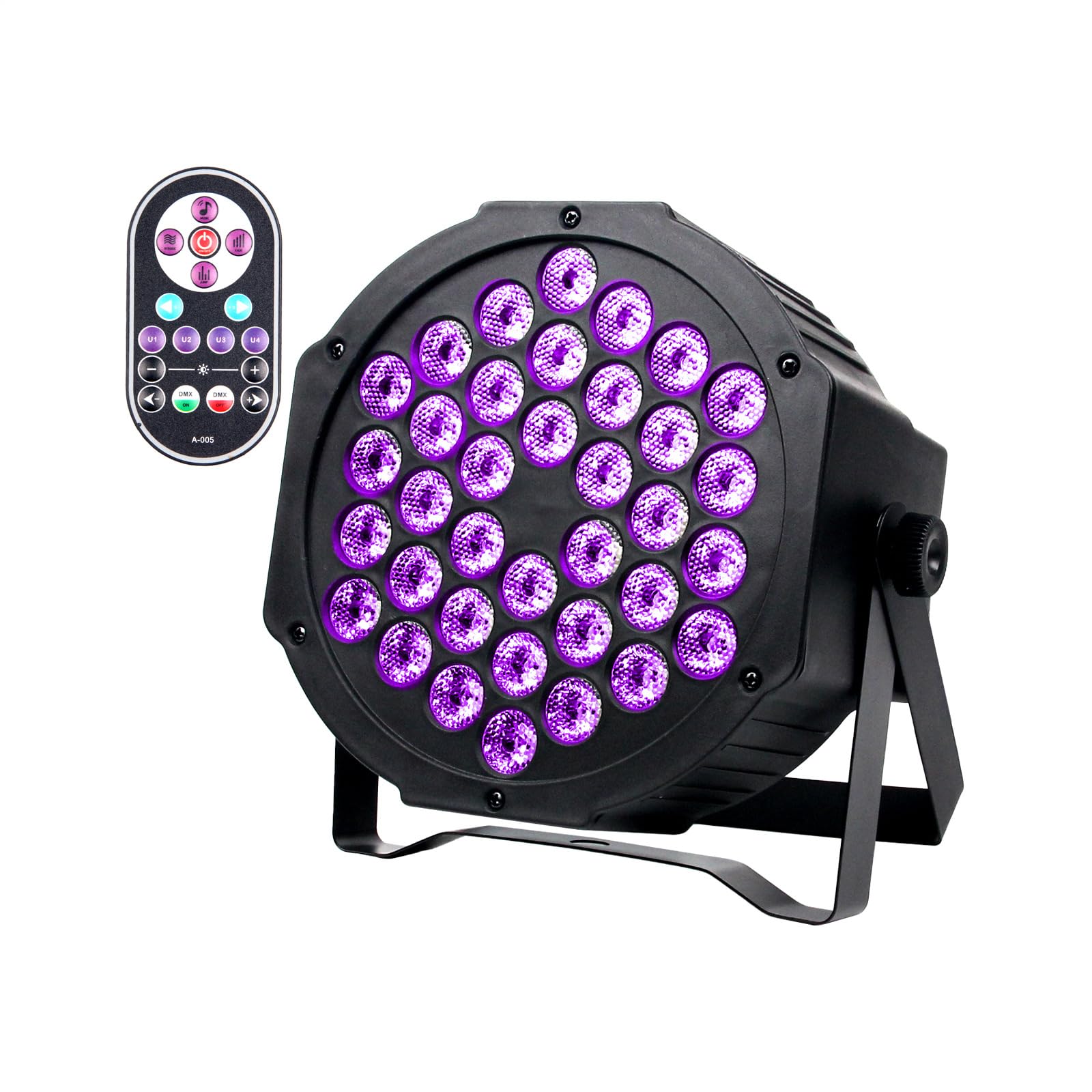 Lumières de scène LED 36 lampes avec télécommande et 4 modes contrôle DJ Ktv