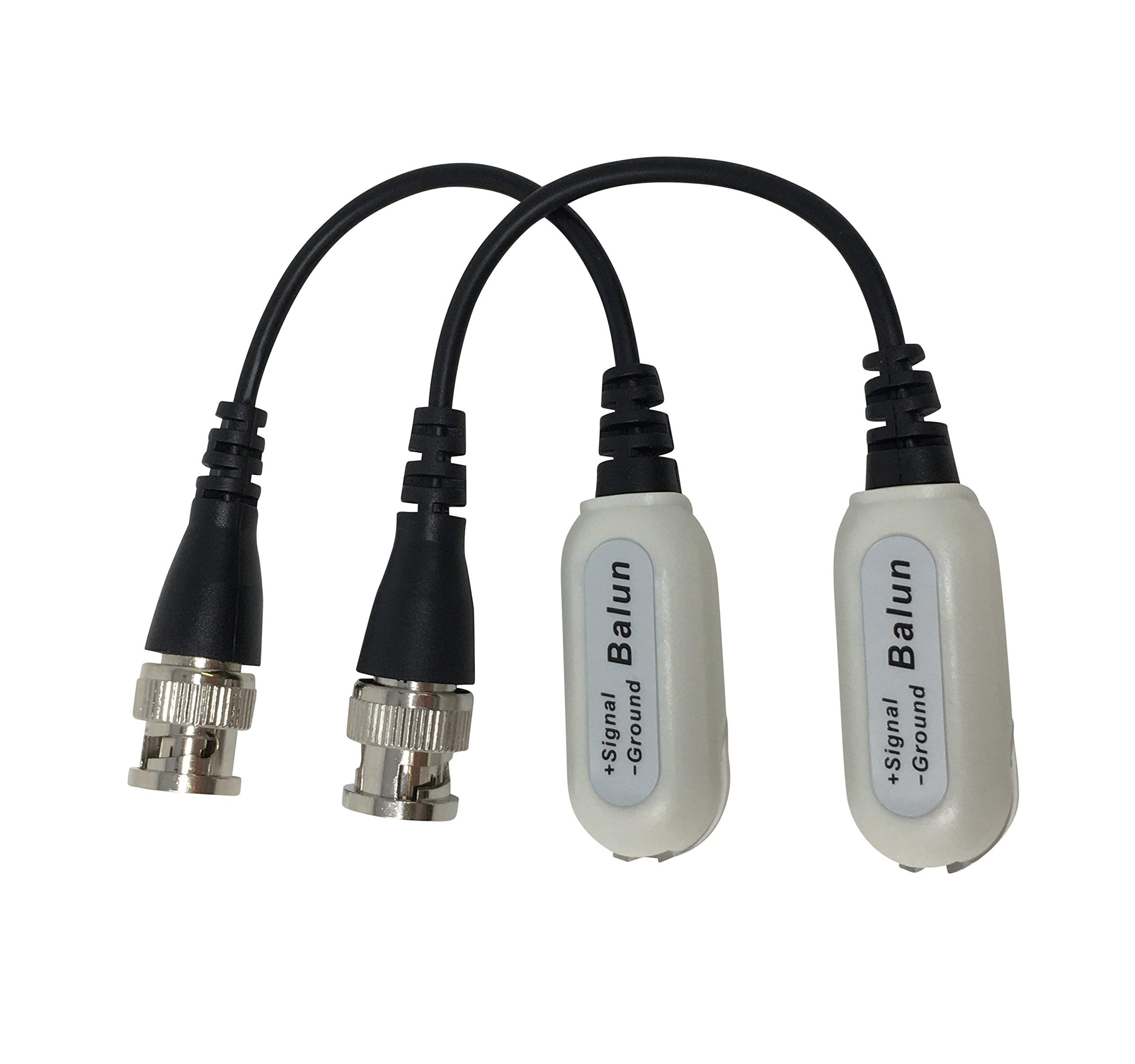 Kenuco HD TVI/CVI/AHD/Analog CVBS Twisted Pair Crimp Mount Passive Video Balun - 5 Pairs