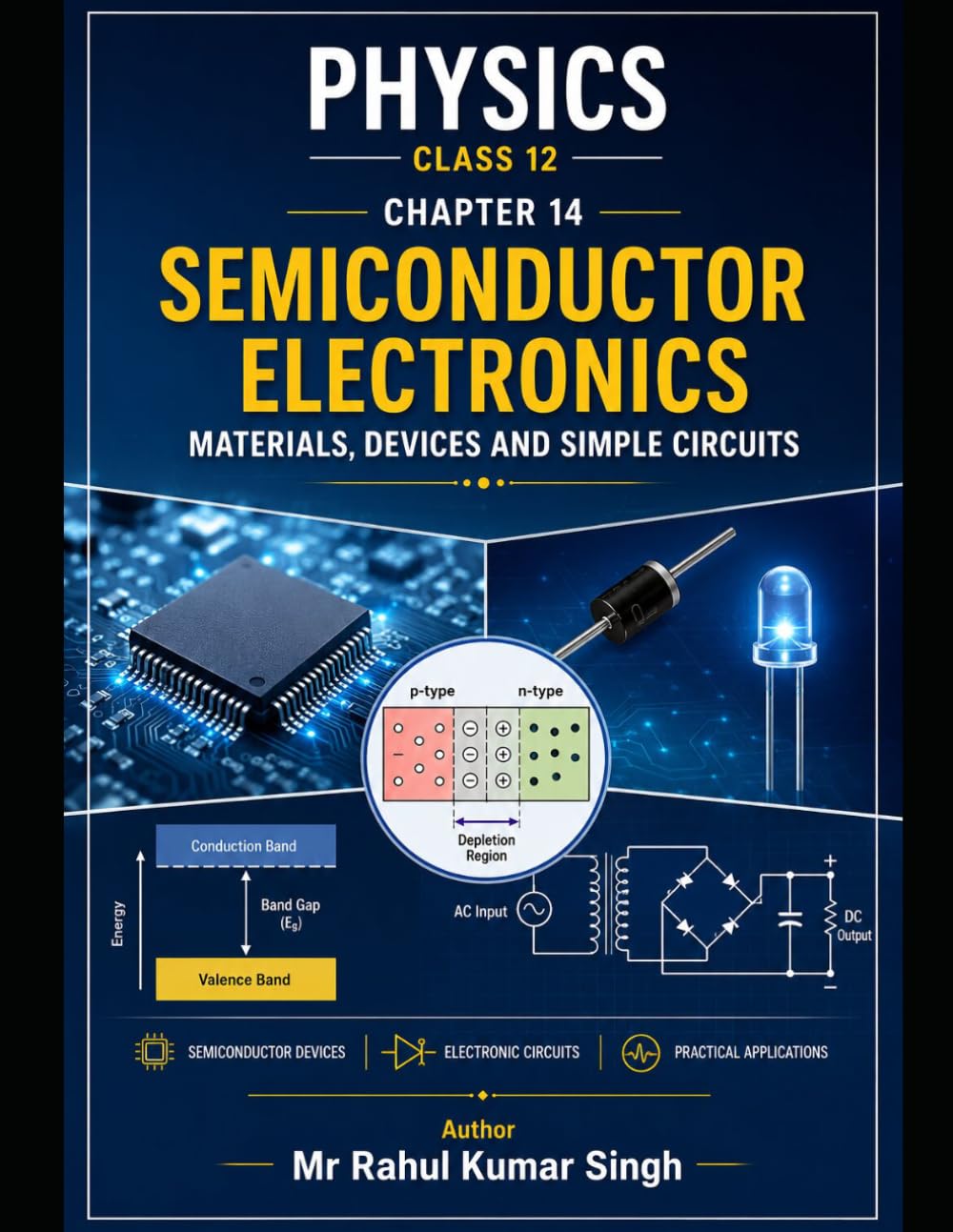 Semiconductor Electronics: Complete Notes, MCQs, PYQs & Solved Examples for Class 12 Physics (Class 12 Physics Chapterwise Master Series)