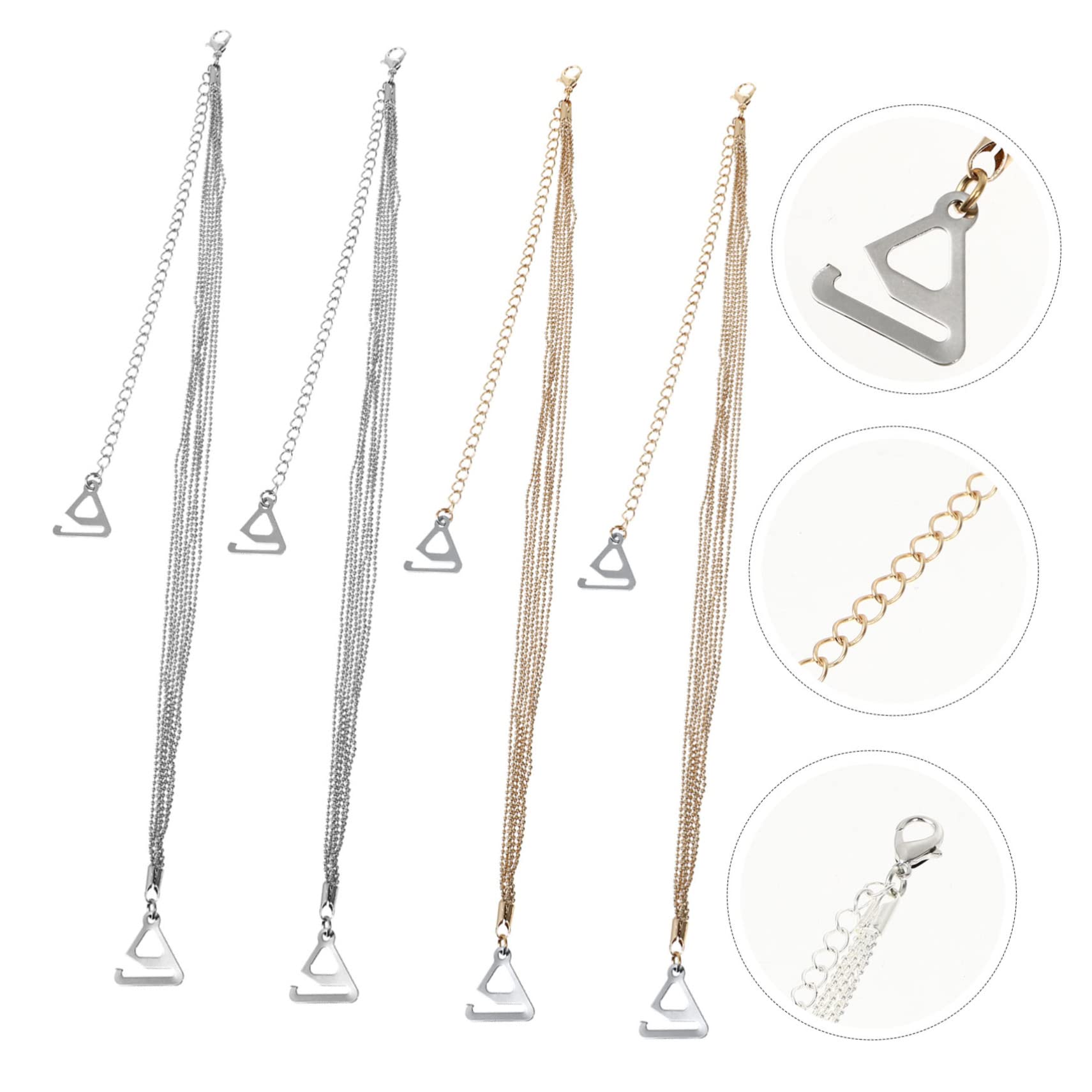 GALPADA 6pares Correas De Sujetador Ajustables Perlas Para Mujeres Diseño Antideslizante Para Bodas y Ocasiones Especiales