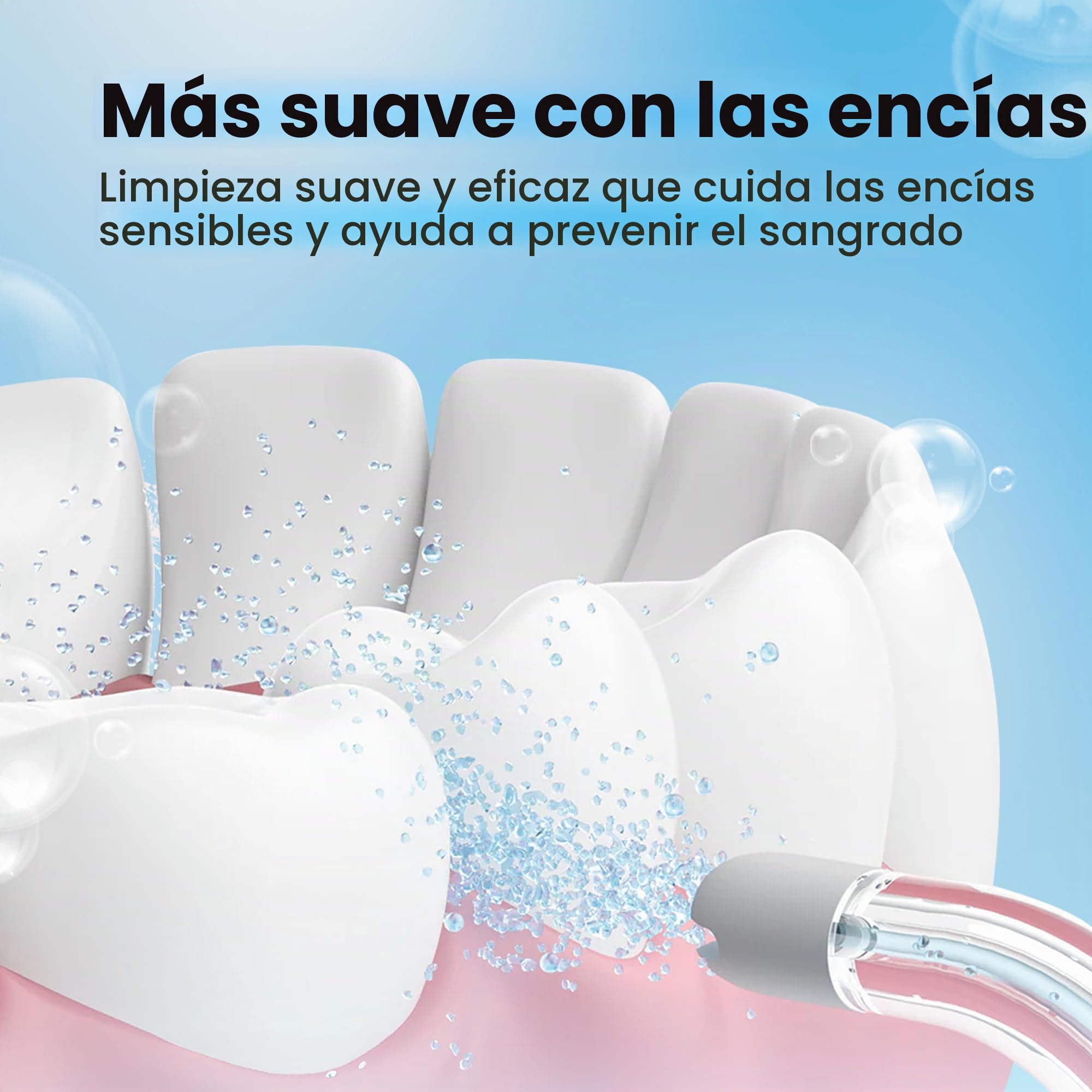 Oclean AirPump 10 Hidropulsor Dental Inalámbrico, Jet Dental Portátil con 3 Modos, Ideal para Electrodomésticos Ortodónticos y Alineadores, Hasta 40 Días de Autonomía, Verde