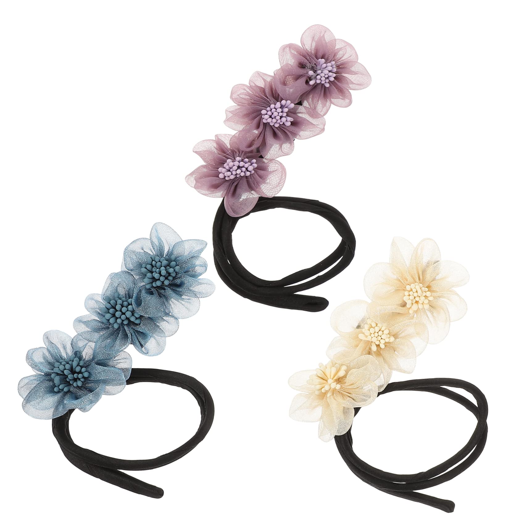 MAGICLULU 12 Stk Fleischbällchen Haareisen fauler Lockenwickler Haarknotenformer Haarblumen für Hochsteckfrisuren Haarschmuck Lockenstab Haarknotenhersteller Blumen-Dutt-Maker für Haare