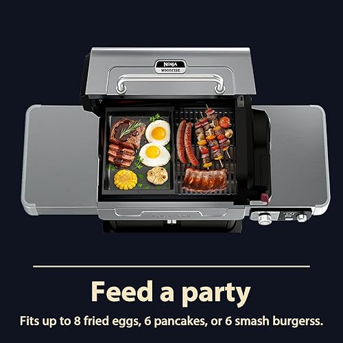 Miniatura 72 de Utheer Plancha reversible de cerámica de aluminio de 16.3 x 13 pulgadas, 50% más ligera, placa de parrilla plana y acanalada antiadherente 2 en 1