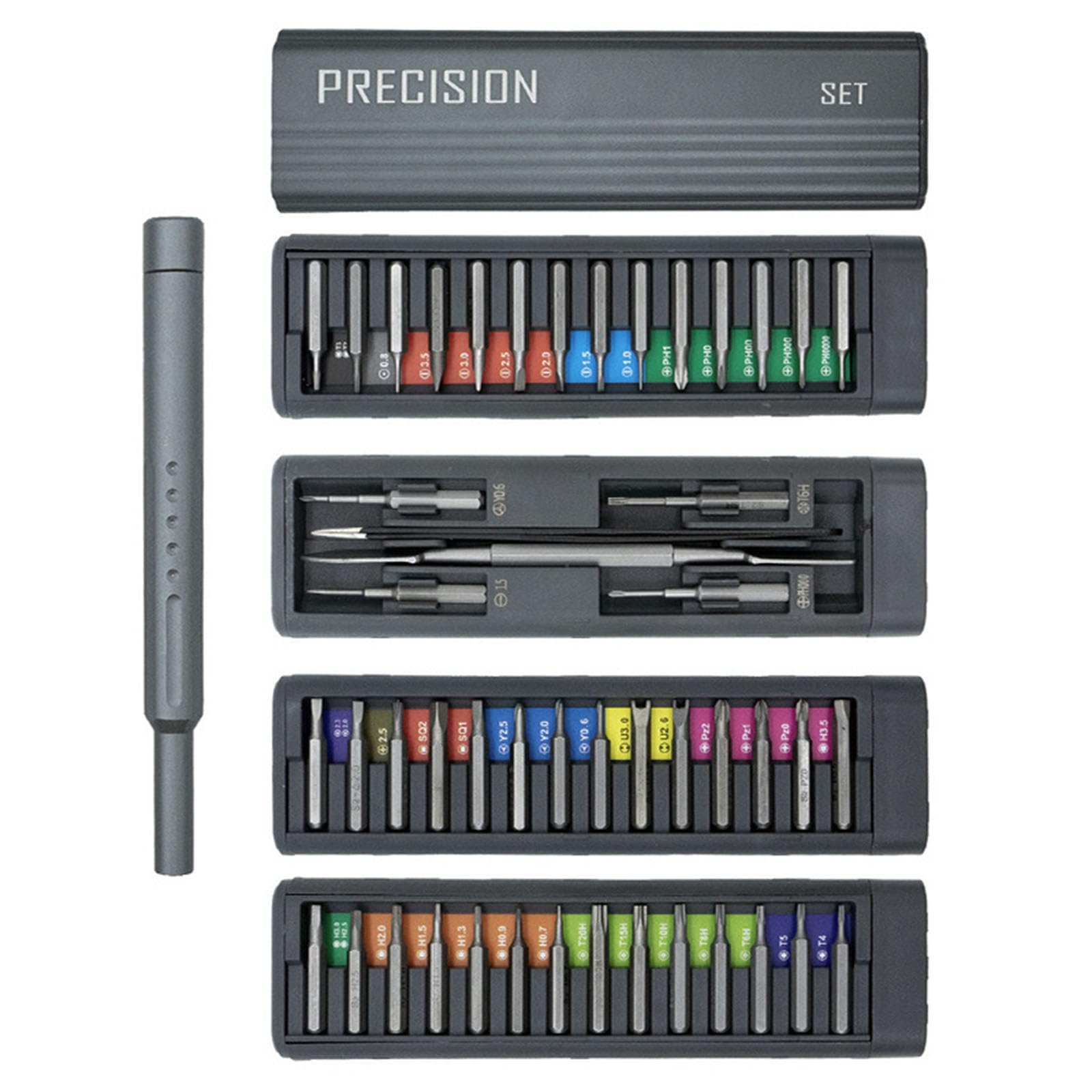 Kalttoy Essential 49Piece Precisions Small Screwdriver Set For Technicians In Electronics And Craft Project Ergonomic Handle Screwdrivers