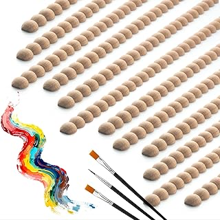 12 Pcs Beaded Wood Trim, Half Round Wood Beads Molding Strips, 15.75" Unfinished Wooden Moulding for DIY Crafts, Wall, Cabinet, Frame & Door Decoration(Paintable, W:0.55in × T:0.28in)