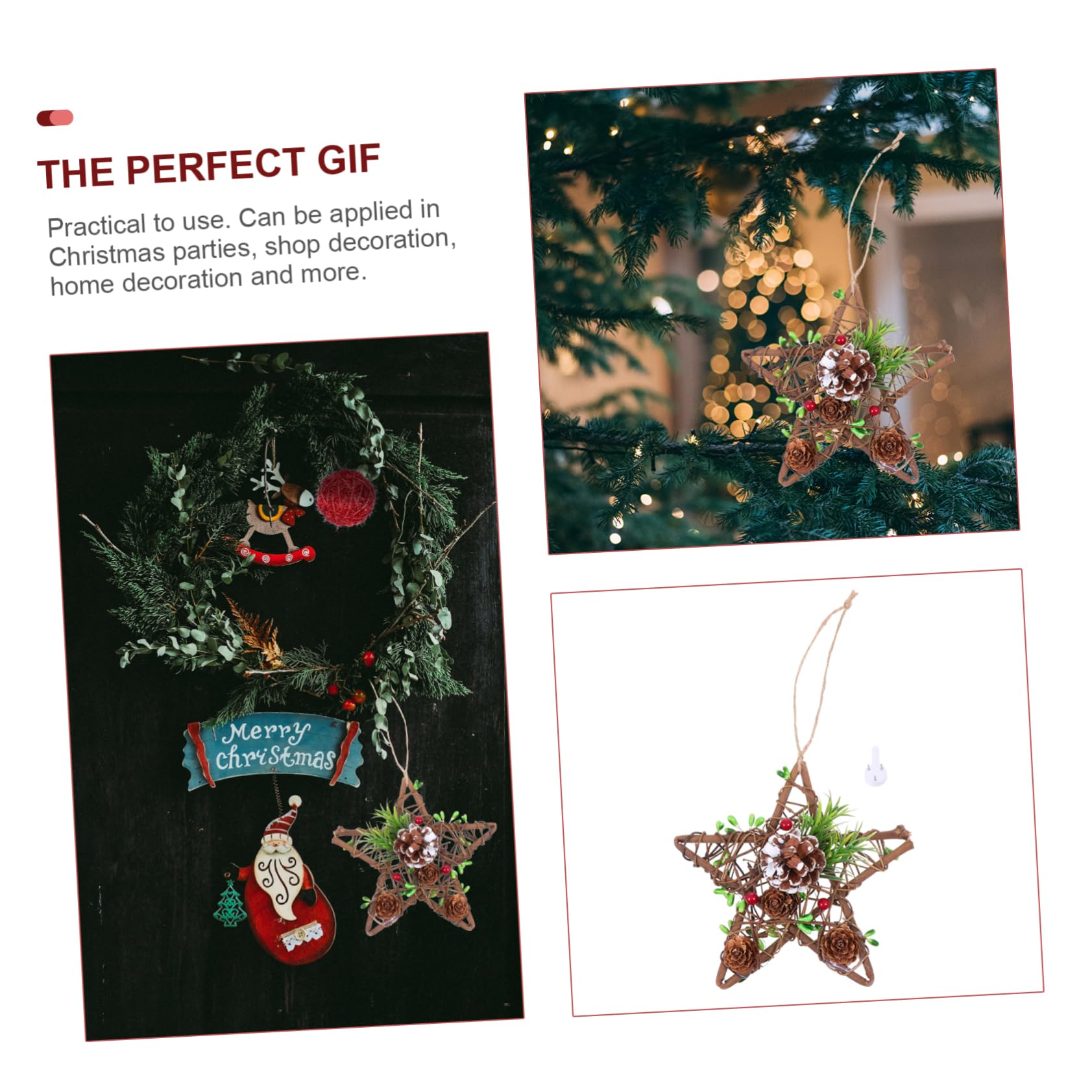 Zerodeko 5 STK Weihnachtsschmuck Plüsch weihnachtsdekoration Zwerge Gold Christbaumschmuck Dekorationen Weihnachts anhänger Weihnachts Party hölzernes Hohldekor Coffee