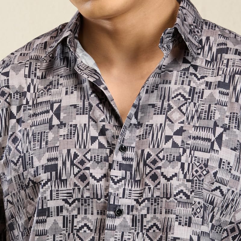 Image of MARK & ALBERT Men's Slim Fit Cotton Formal Shirt