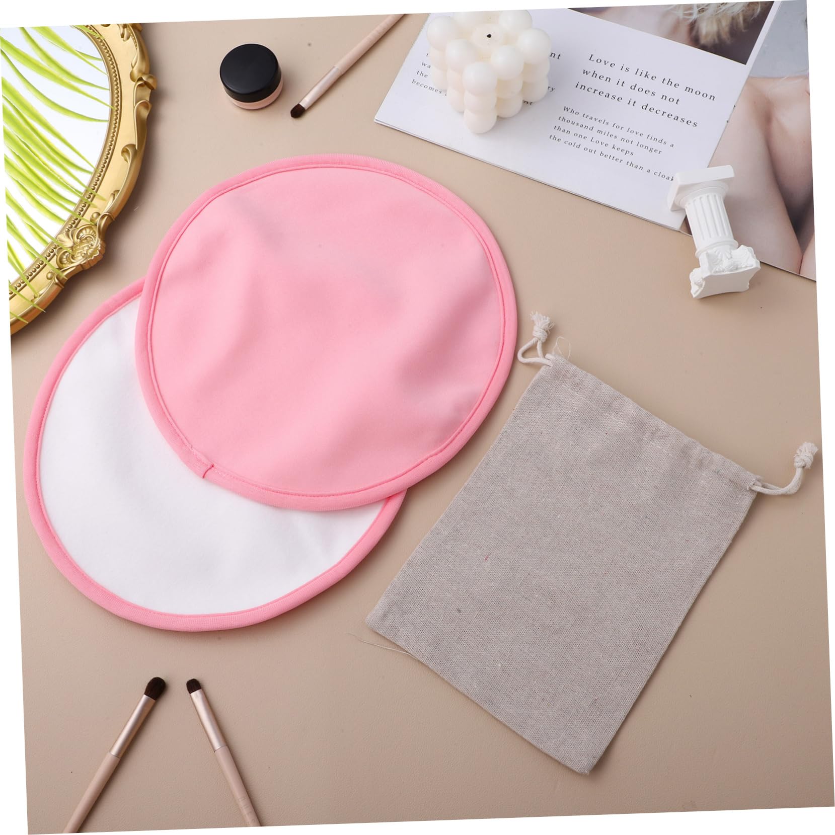 Beavorty Oil Pack Wrap Reusable Nursing Pads Leakproof Film Organic Oil Compress Pads for Breast