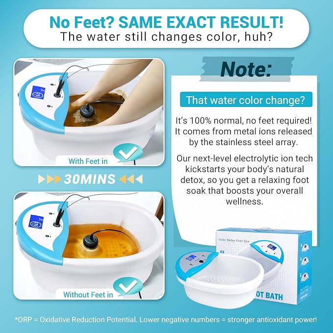Baño de pies iónico con temporizador y brazalete miniatura 8