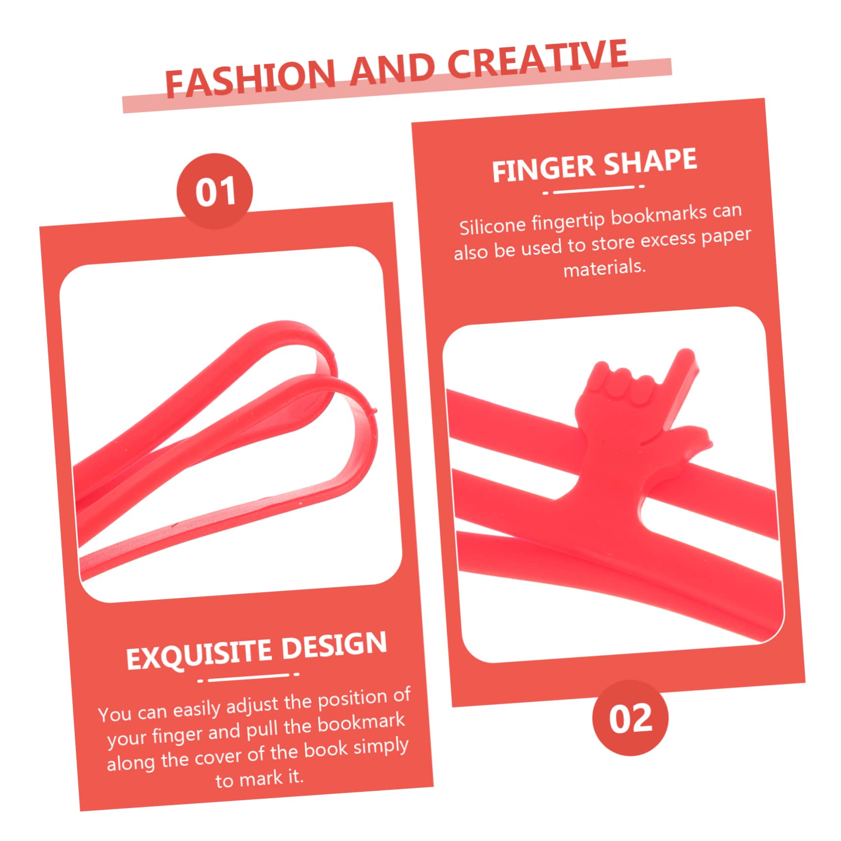 NUOBESTY 35stücke Teiliges Silikon Lesezeichen Adorable Finger Point Bookmarks Farben Für Bücherliebhaber Praktische Und Kreative Markierungszubehör Für Einfaches Lesen