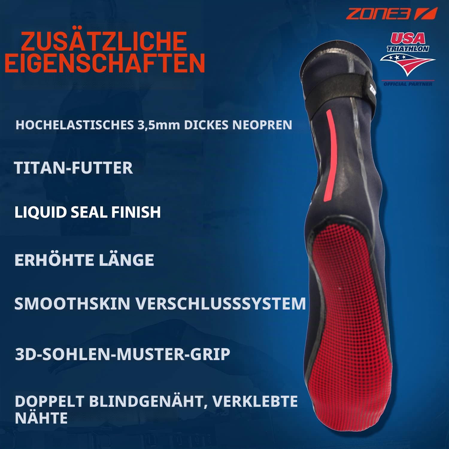 ZONE3 Unisex Na18uhts101 Socken (1er Pack)