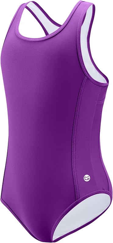 Girl's One Piece Swimsuits Racerback Kids Bathing Suit