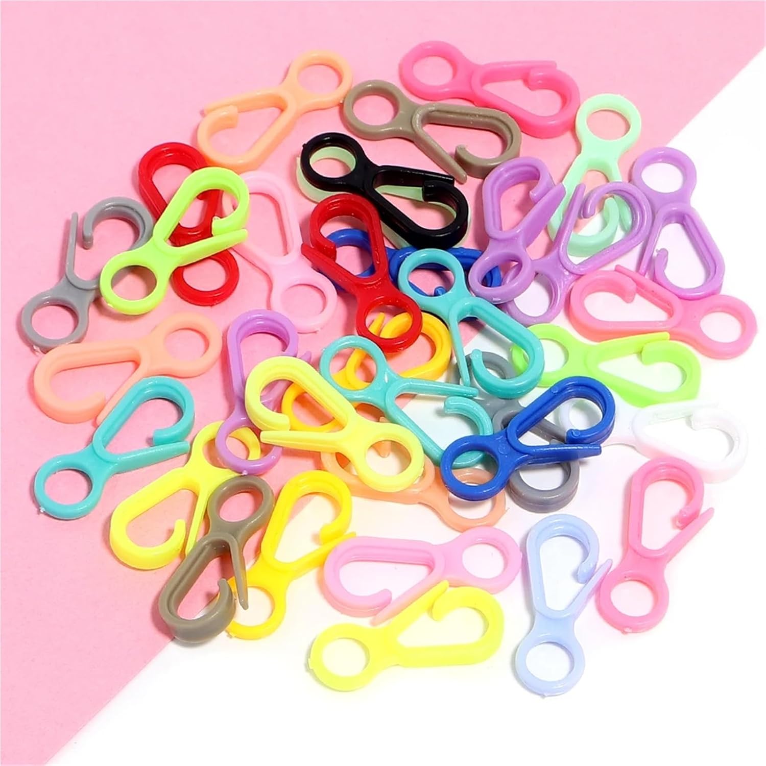 200PCS Multi Color Lobster Clasps for Jewelry Making Keychains
