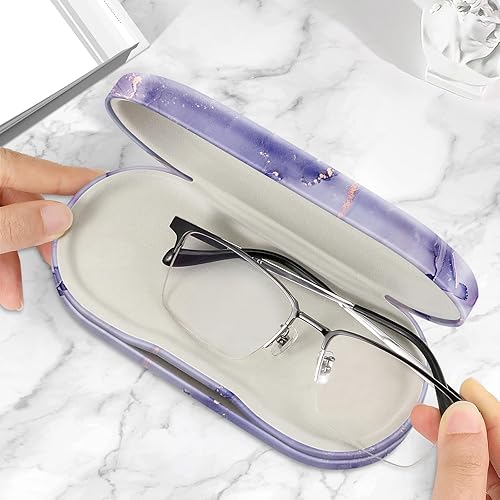Miniatura 5 de Fintie Funda para lentes de contacto 2 en 1 y funda para gafas, funda de viaje portátil de doble cara para lentes de contacto con espejo integrado,