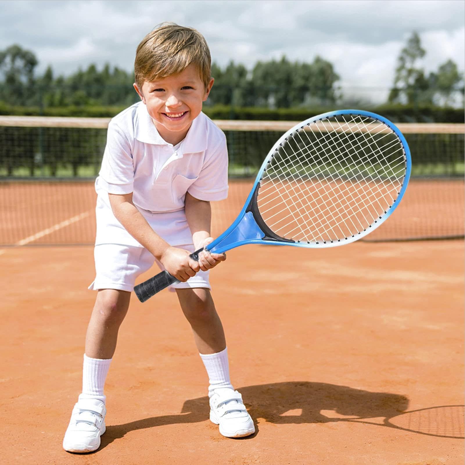 Set di Racchette da Tennis per - Racchetta da Tennis per Giovani, Racchetta da allenamento Junior | Attrezzature da Tennis Amichevole per principianti leggeri, Design Swing Facile con s