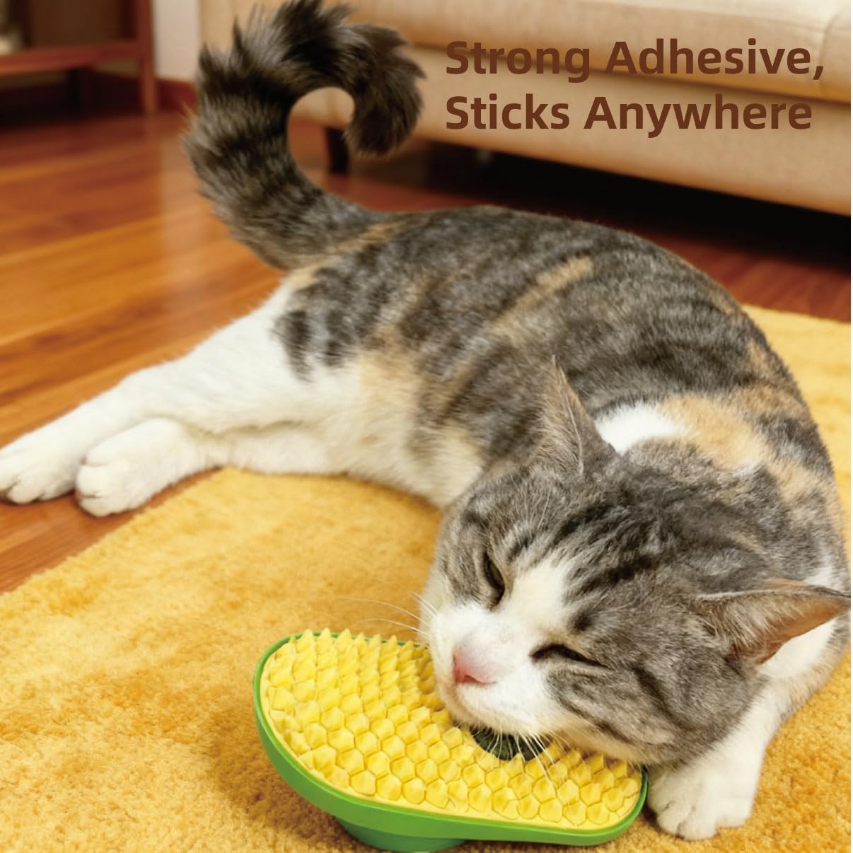 【2-Pack】Wall-Mounted Catnip Grooming Massager - Self-Grooming Corner Brush for Cats to Lick, Scratch, and Massage Cheeks with Catnip, for Indoor Cats - image 5