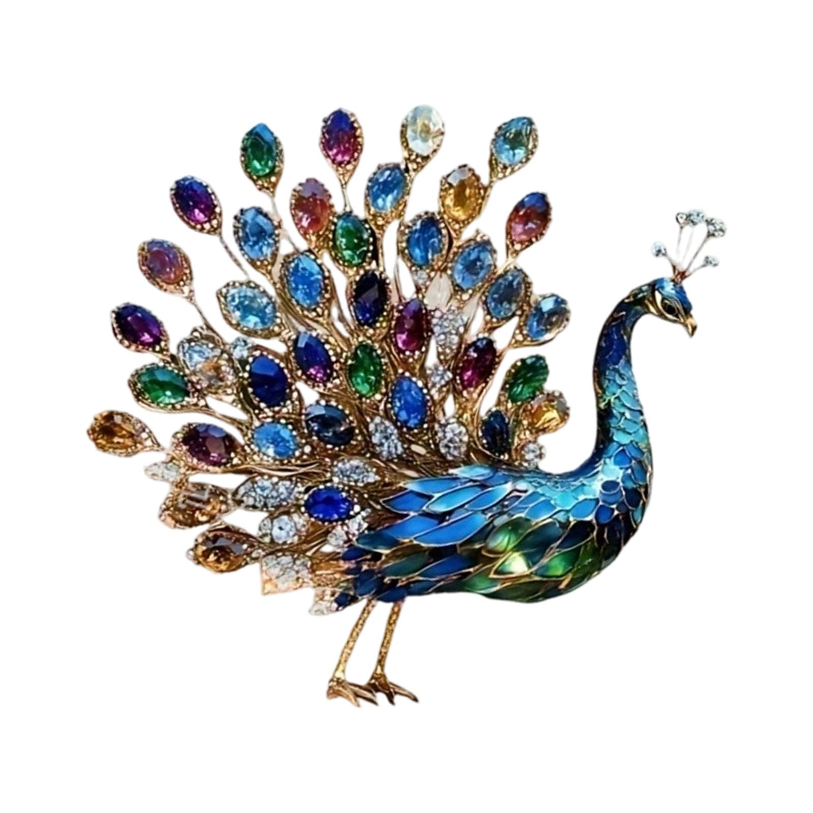 Tsophreniq Peacocks Statue Figurines Animal Sculpture Home Decors Tabletop Centerpieces Collectible Decorative Figurine Acrylic Peacocks Figurines