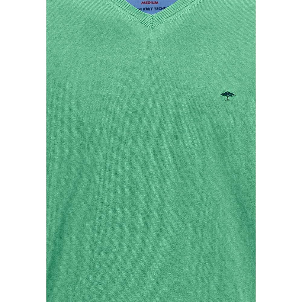 FYNCH-HATTON Pullover aus Baumwolle mit V-Ausschnitt