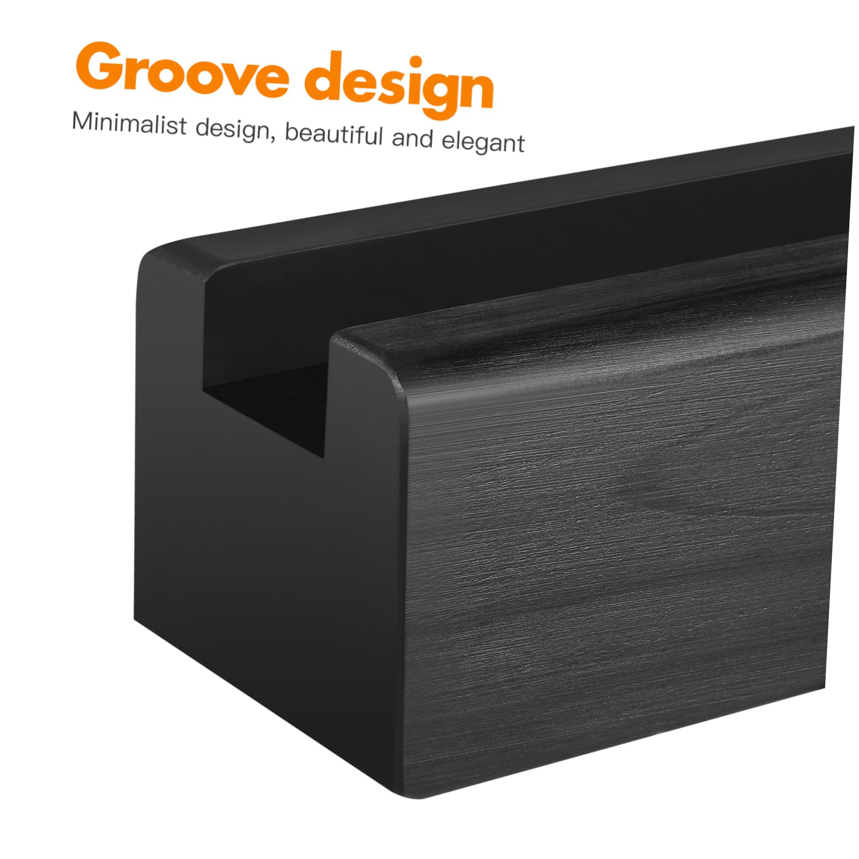 Support De Miroir En Bois Massif Antidérapant 9.84x2.95x2.68in Base De Miroir Sol Multi-Usage