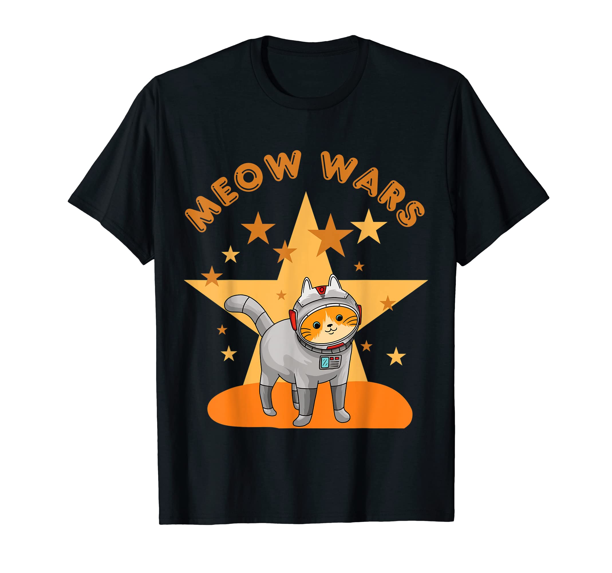 Meow Wars, Planets, Astronaut, Tourist, Space Cat T-Shirt