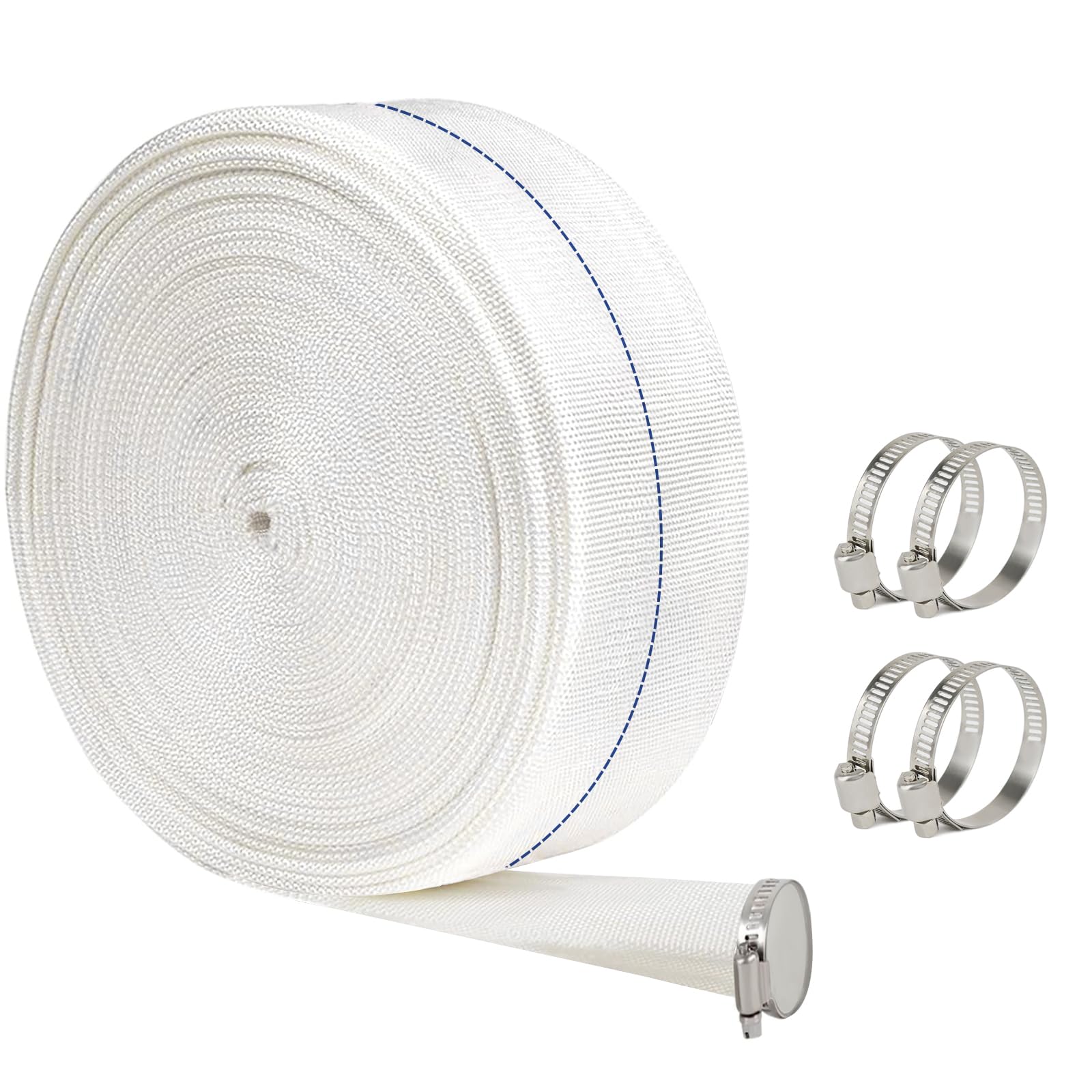 ACRSIKR Backwash Hose, 1.5 in x 100 ft Pool Discharge Hose Heavy Duty Drain Hose for Lawn Garden