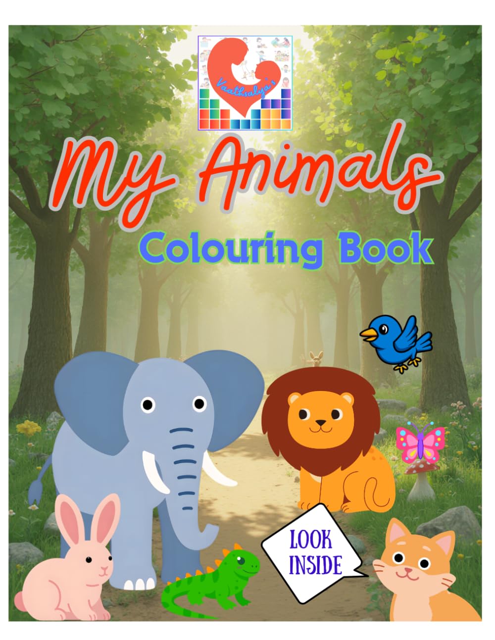 Vaathsalya's - "My Animals" Colouring Book: A-Z Fun Learning for Preschool Children (Ages 3–6)