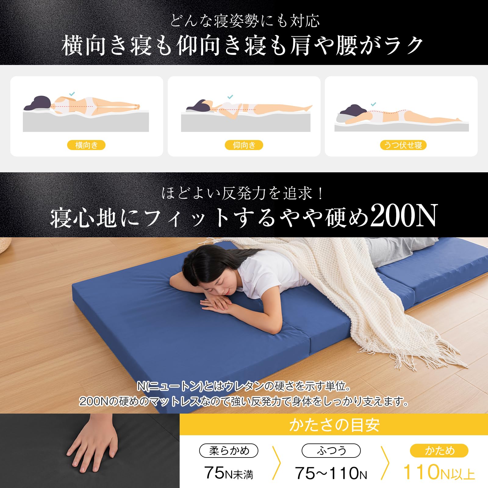 Amazon｜Keusnix マットレス シングル 極厚10cm 高反発
