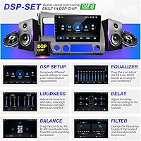 Vista 4 de Pantalla táctil Android compatible con Carplay Android Auto, radio de coche estéreo Bluetooth navegación reproductor multimedia GPS WiFi FM/AM