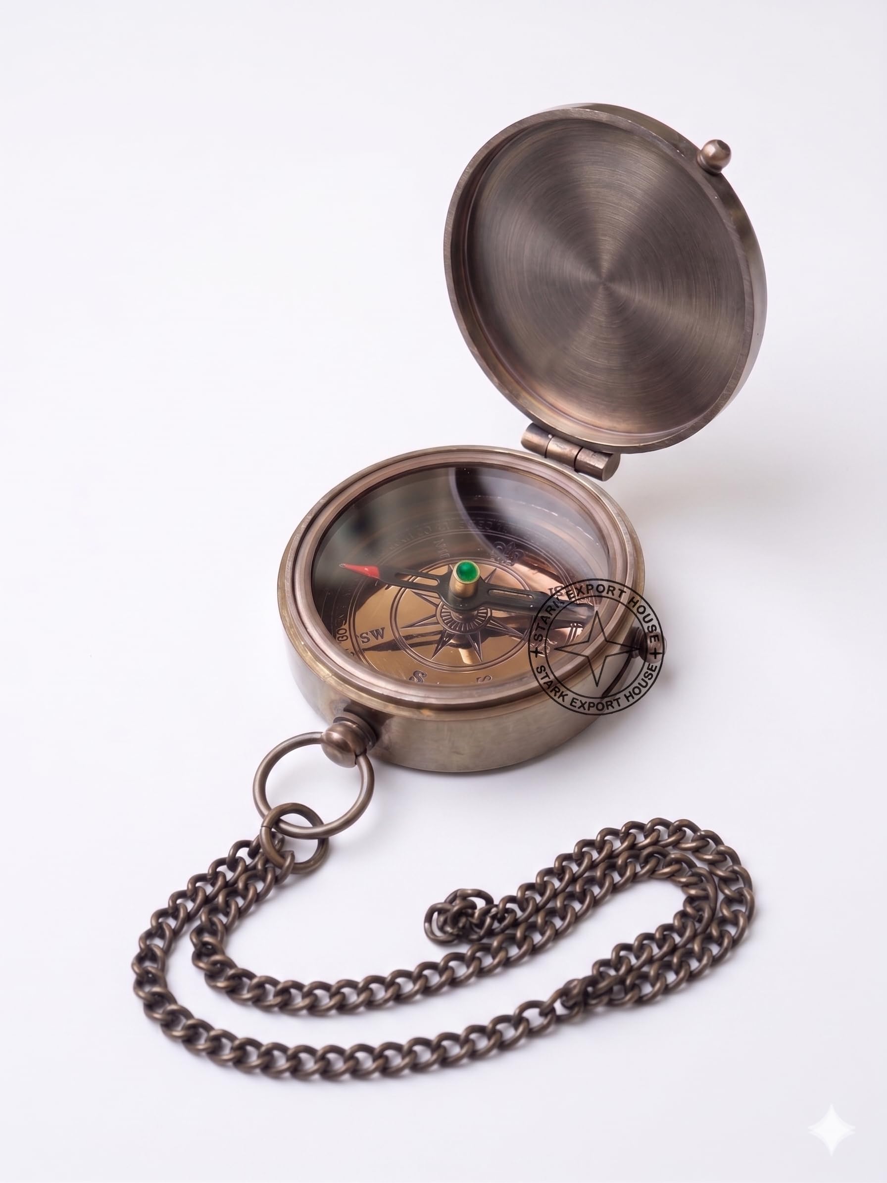 Brass Antique 2 Inch Sundial Compass for Outdoor (JFUV)-picture-20