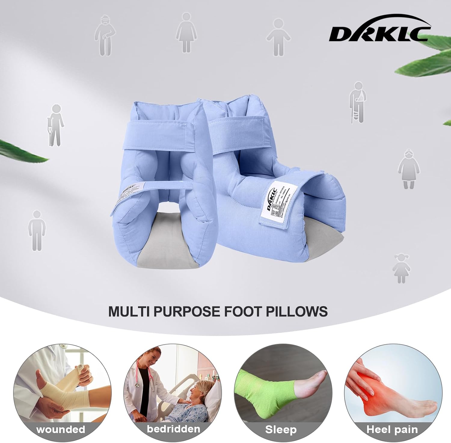 Heel Protector Cushion Pillow to Relieve Pressure from Sores and Ulcers, Adjustable Foot Support Boot for Bedridden Patients Supplies, Ankle pad for Heel Pain - Image 5