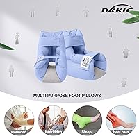 Vista 4 de Heel Protector Cushion to Relieve Pressure from Sores and Ulcers, Adjustable Foot Pillow for Bedridden Patients Supplies, Ankle Pillow for Heel Pain