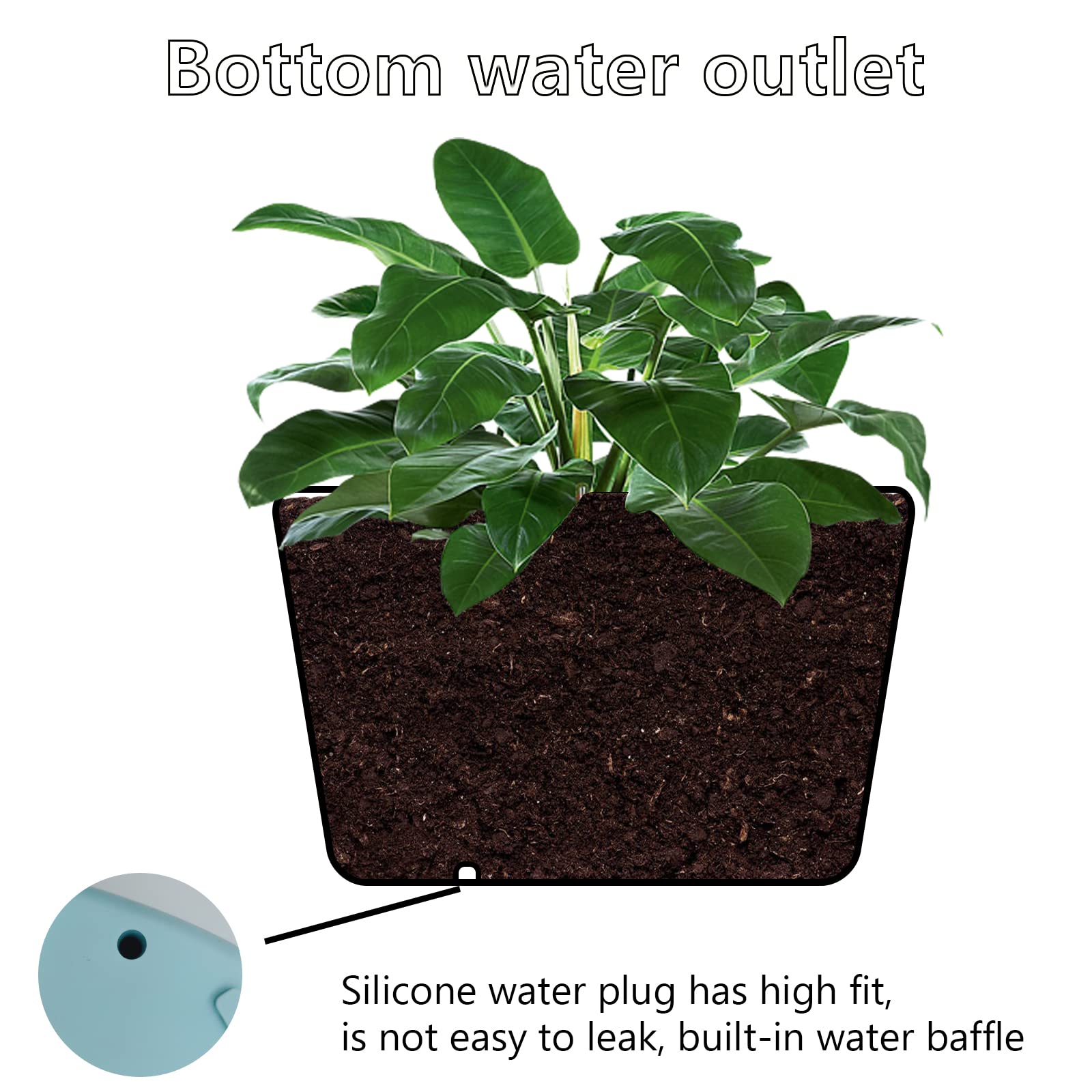 Fiudx Ofertas Y Liquidaciones Macetas De Plástico Para Interiores Y Exteriores, Para Balcón