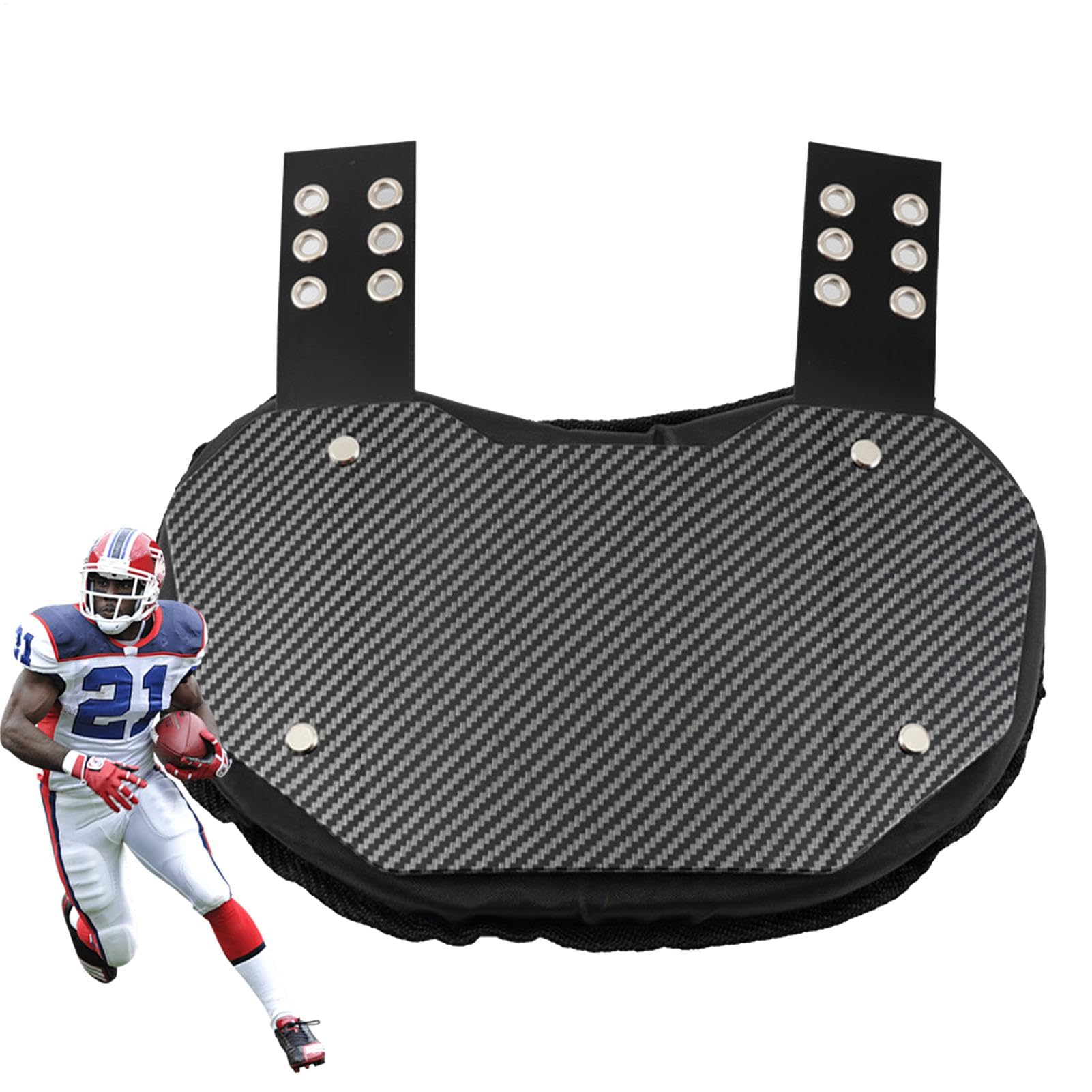 Fútbol Con Placa Trasera | Protector De Almohadillas Lumbares Con Correa Ajustable | Equipo De Protección De Fútbol | Almohadillas Lumbares De Moda | Fútbol Con Placa Trasera Compacta | Fútbol Con Pla