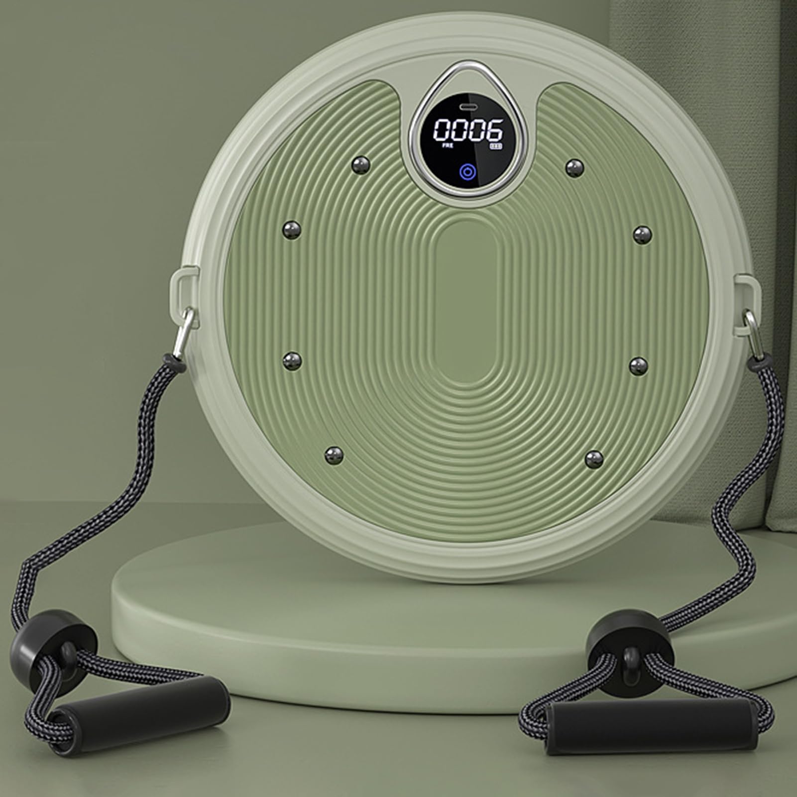 Figuur Trimmer Core Ab Twister Board voor Oefening, Draagbare Elektronische Taille Draaischijf, Voetmassage Tellen Ab Oefenbord voor Fitness Gewichtsverlies Bodybuilding