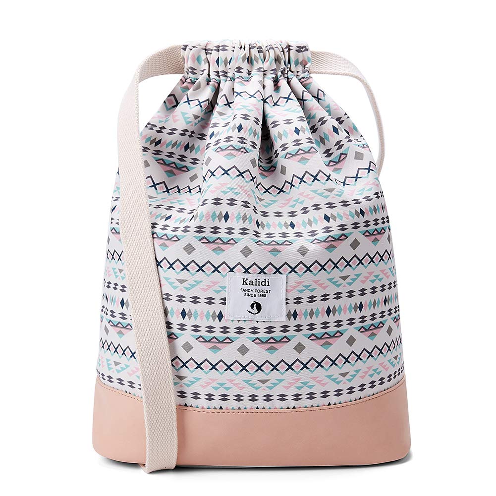 KALIDI Floral Drawstring Backpack Large Sports Casual Daypack Men Women — image 1