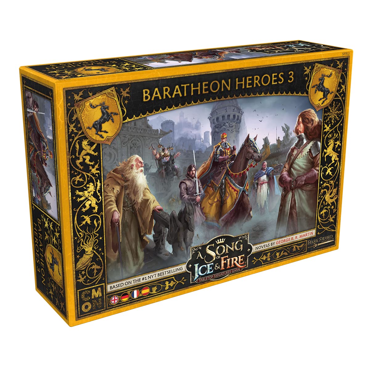 CMON Asmodee A Song of Ice & Fire  Heroes of House Baratheon III | Expansion | Tabletop | 2 Players | From 14+ Years | 4560 Minutes | German | Multilingual