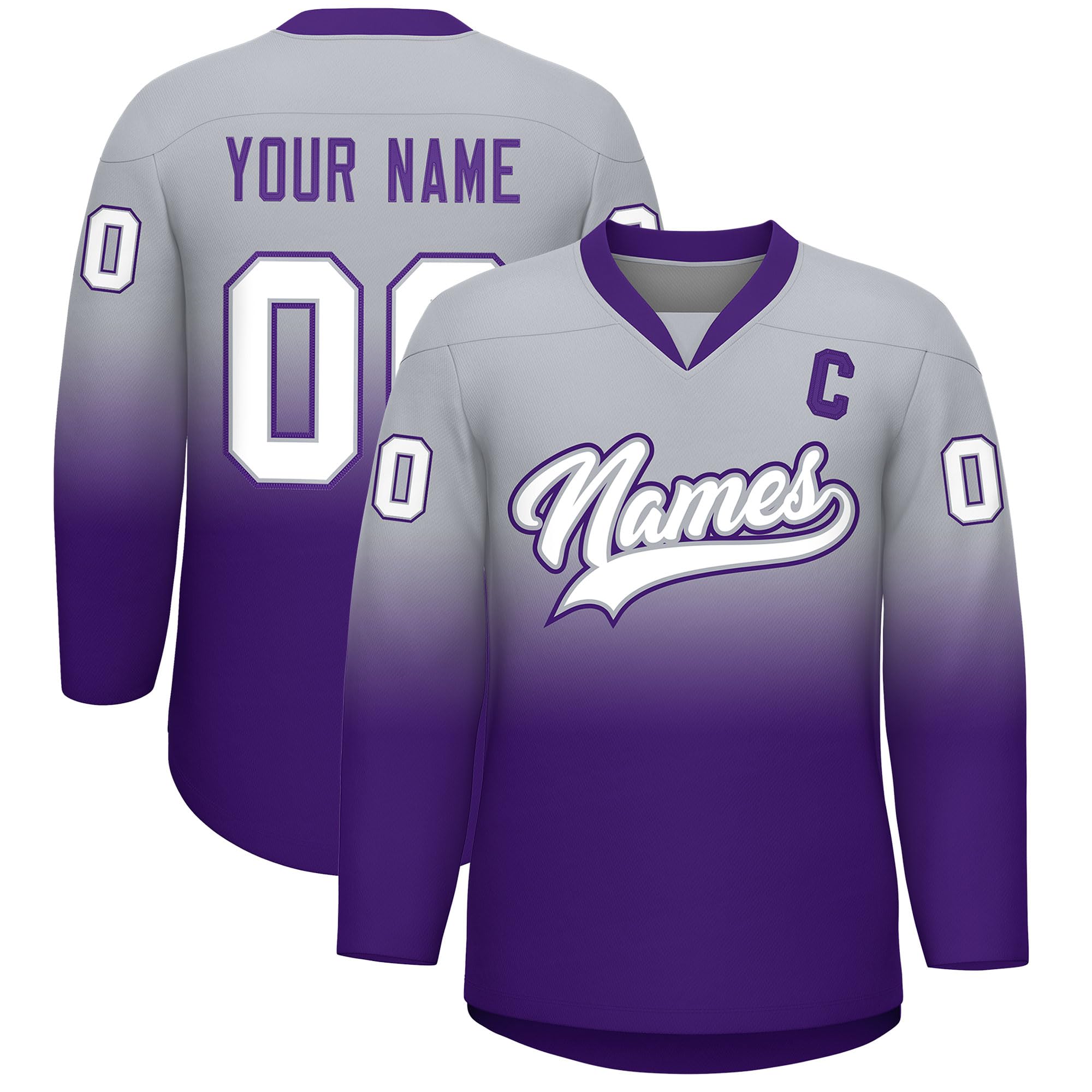 KXK Personalized V-Neck Hockey Jerseys for Men Youth,Custom Hockey Uniform Stitched or Printed Name Number Logo