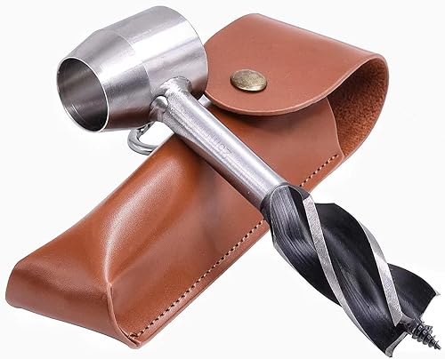 Bushcraft - Herramienta de supervivencia Llave de taladro manual Bushcraft, herramientas de supervivencia para mochileros al aire libre y camping,