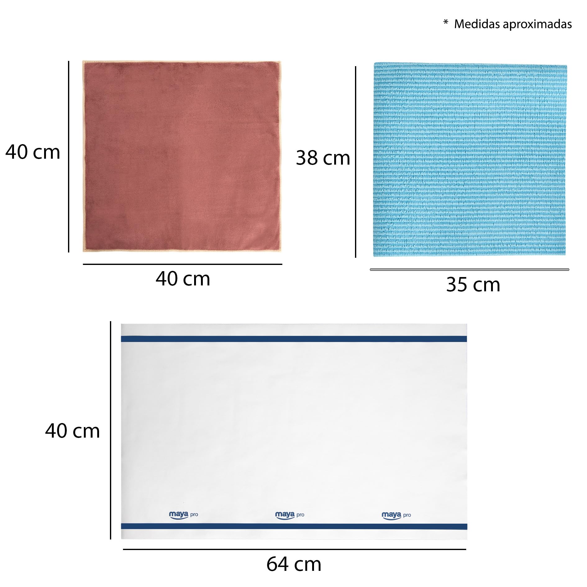 Maya - Kit de Limpieza del Hogar 11 en 1 | Escoba de Goma, Cubo con Escurridor 10L, Palos Desmontables con 4 Secciones, Fregonas MAX Pro, Estropajos de Cocina y Bayetas de Microfibra y CHEFPRO