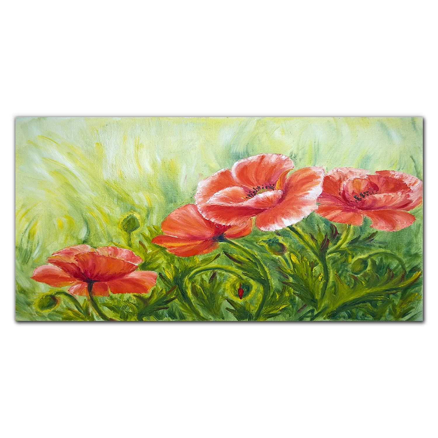 Dosseret en verre trempé 100x50cm adhésif et lavable contre les graisses de cuisine