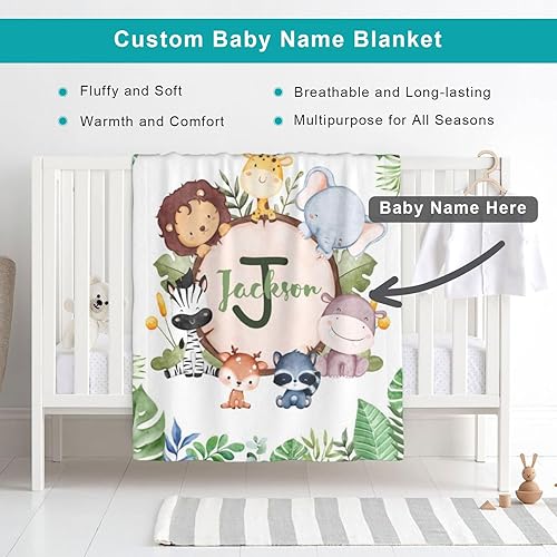 Miniatura 2 de Manta de bebé personalizada con nombre, manta de envolver con nombre personalizado para niñas y niños, recién nacidos, regalos para niños pequeños