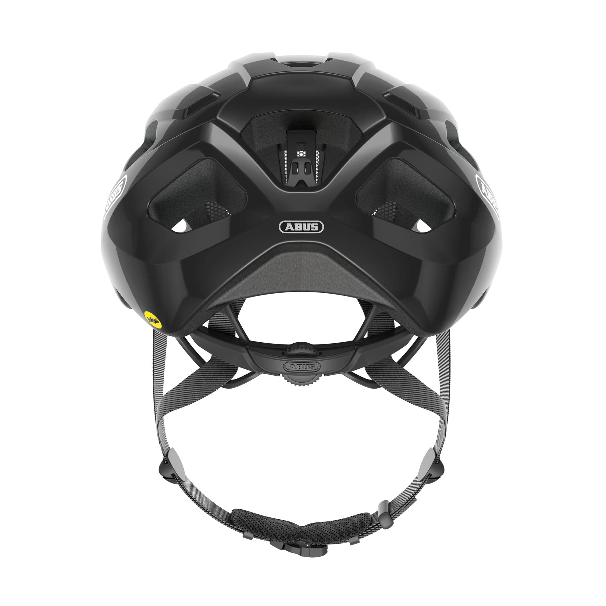 ABUS Kask Rowerowy Macator MIPS, Czarny Błyszczący, Rozmiar L